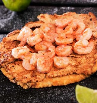 Solomo con Camarones al Ceviche