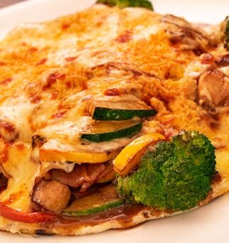 Arepa Oriental Gratinada Vegetariana